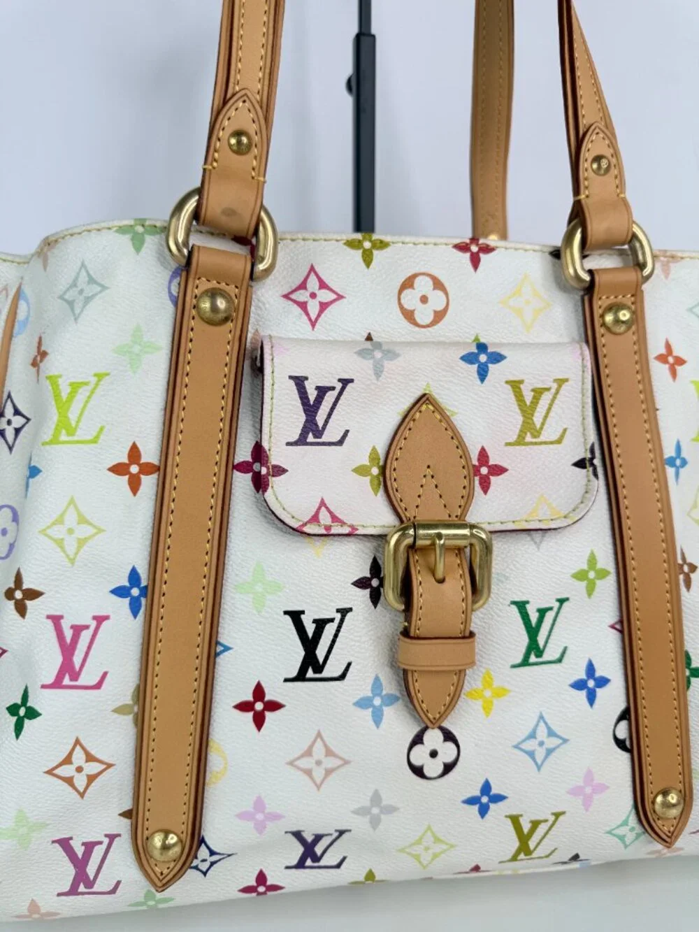louis vuitton cabas piano handbag monogram multicolor